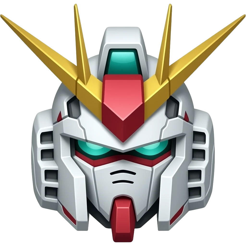 mighty strike freedom gundam head emoji