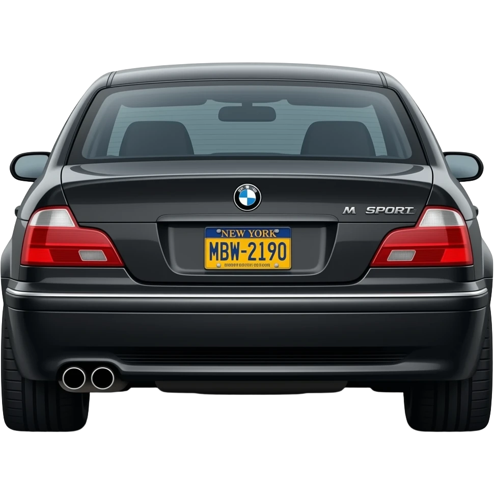 bmw e39 540i m sport, black, 2003, plate number: New York :MBW-2190 emoji