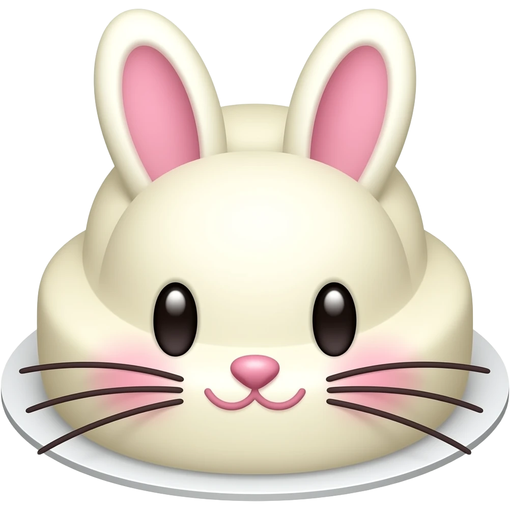 bunny shape cake emoji