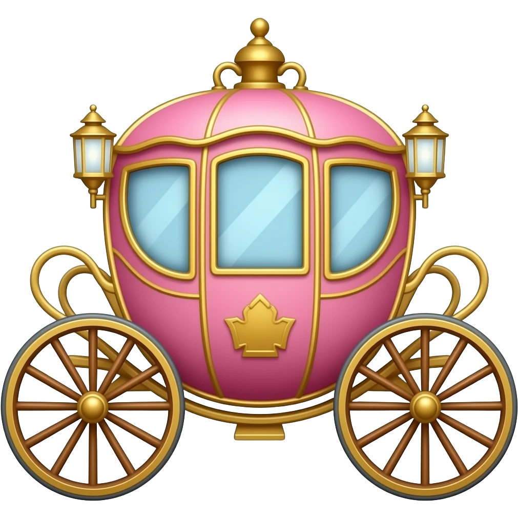 pink carriage emoji