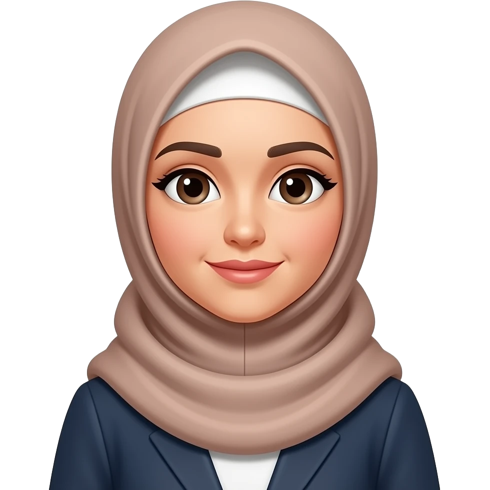 Hijabi woman + Alhamdulillah emoji