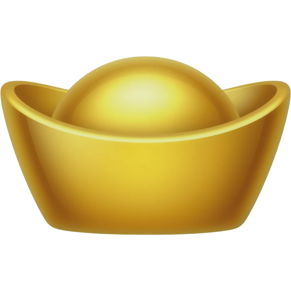 a gold ingot emoji