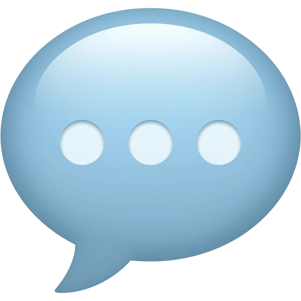chat message bubble emoji