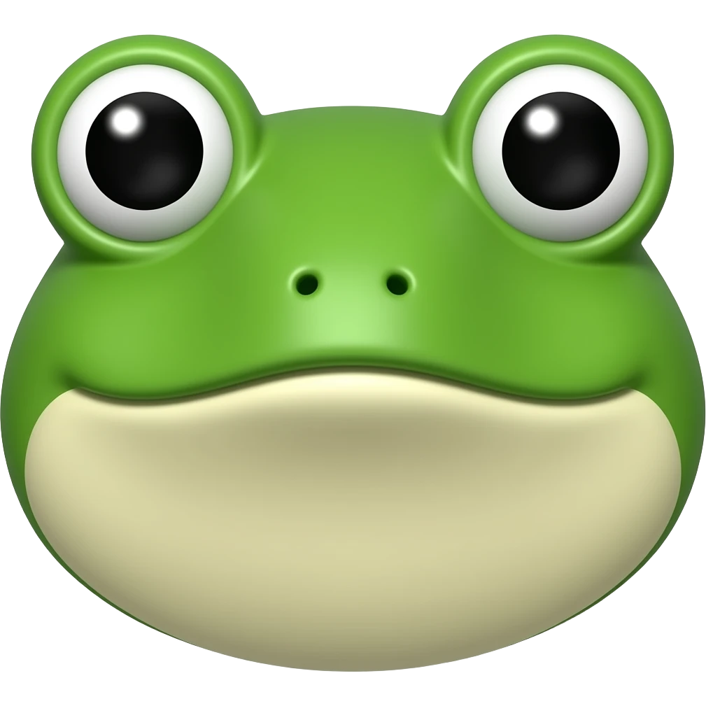 A chair and a frog mask emoji