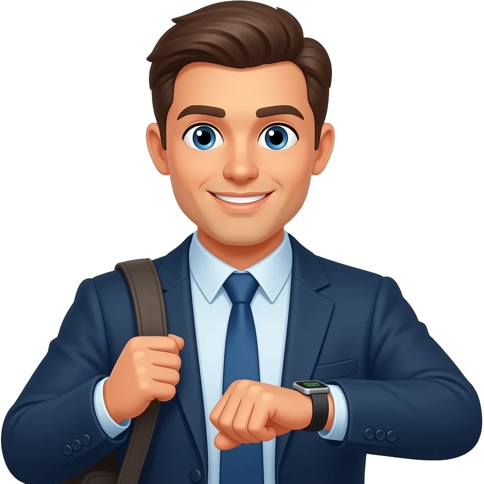 유동적 시간 출근 emoji