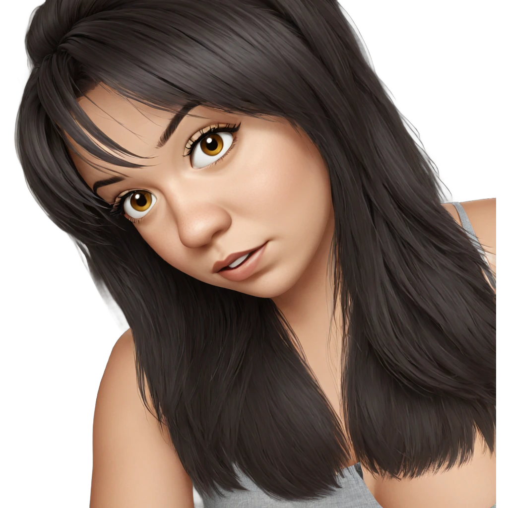 realistic portrait of girl emoji