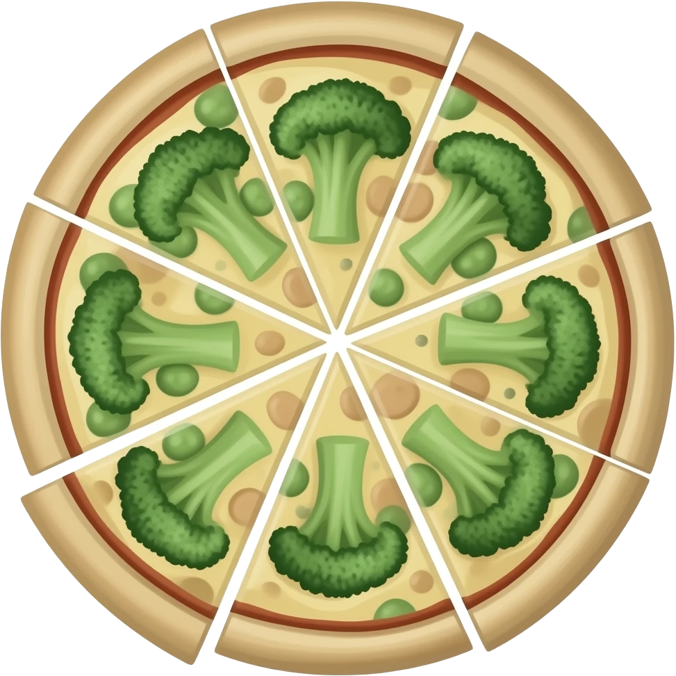 pizza de brocoli emoji