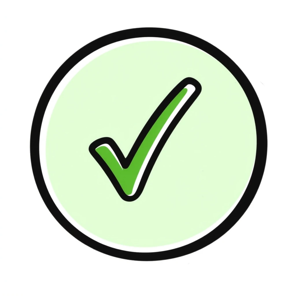 A green checkmark in a circle emoji