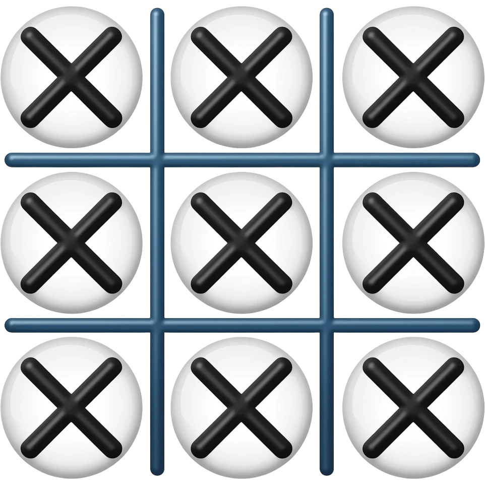 tic tac toe emoji