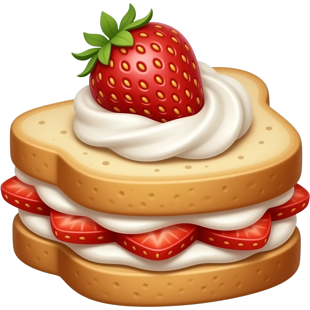 only strawberry and cream sando emoji
