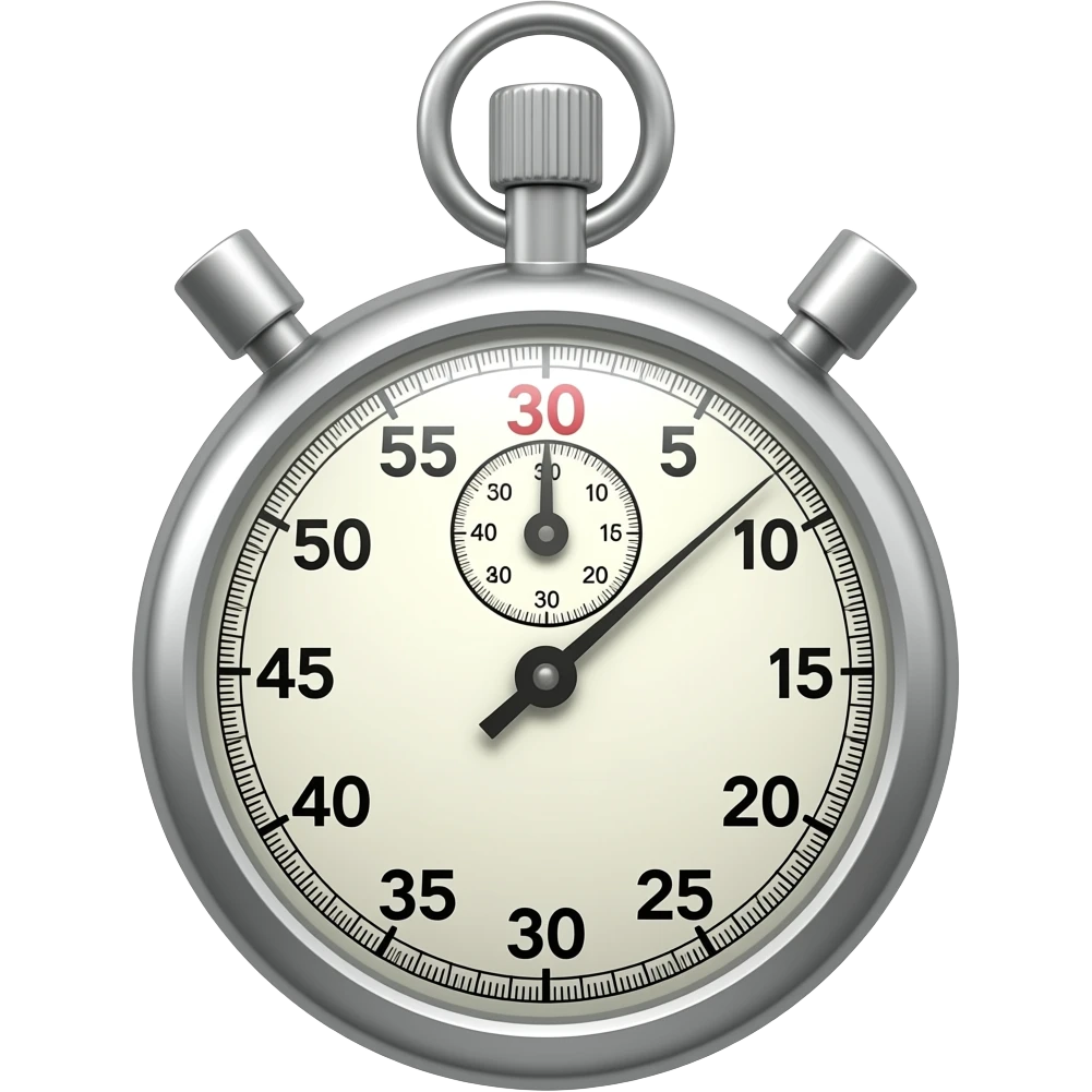 Crónometro con fuga emoji