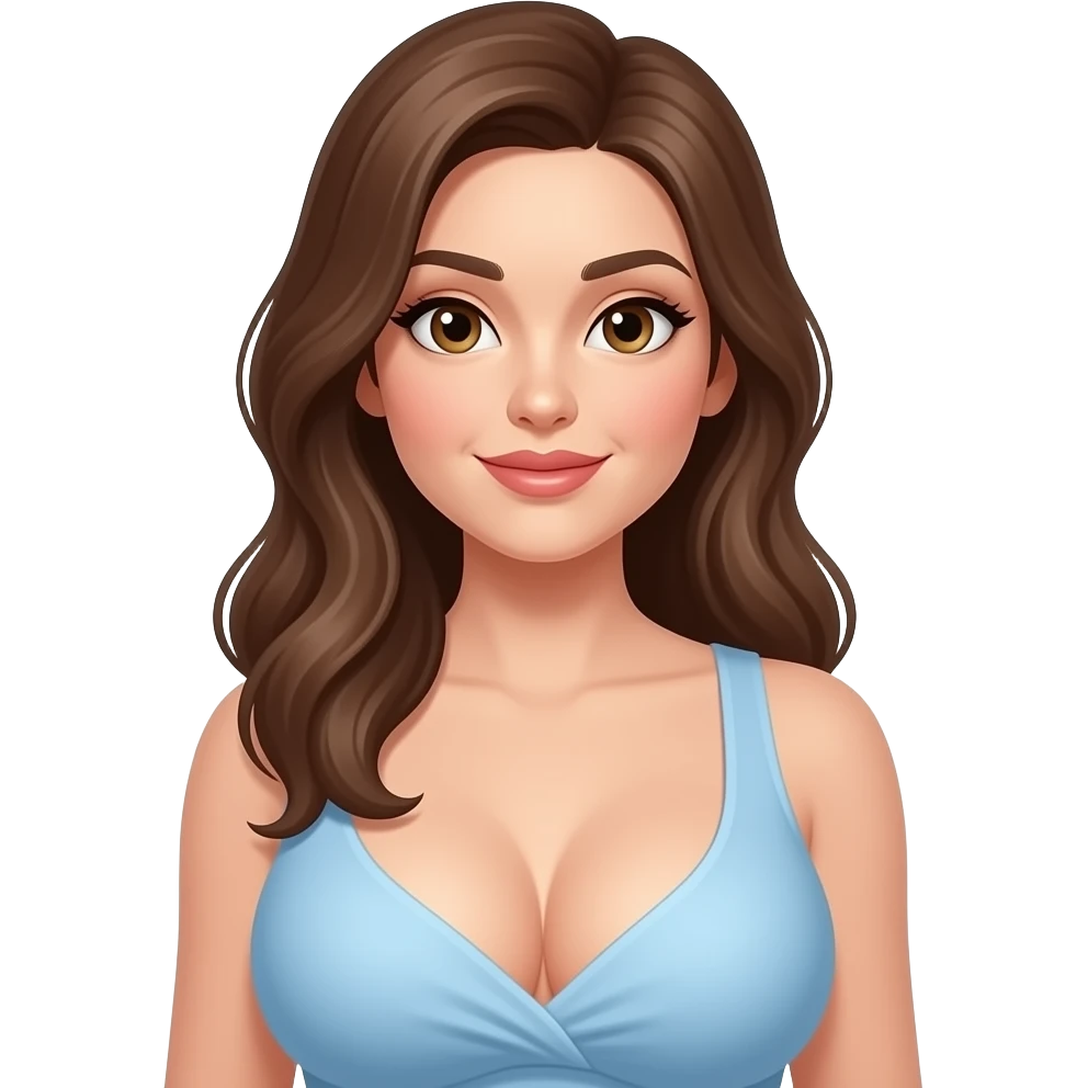 Woman with huge boobs emoji