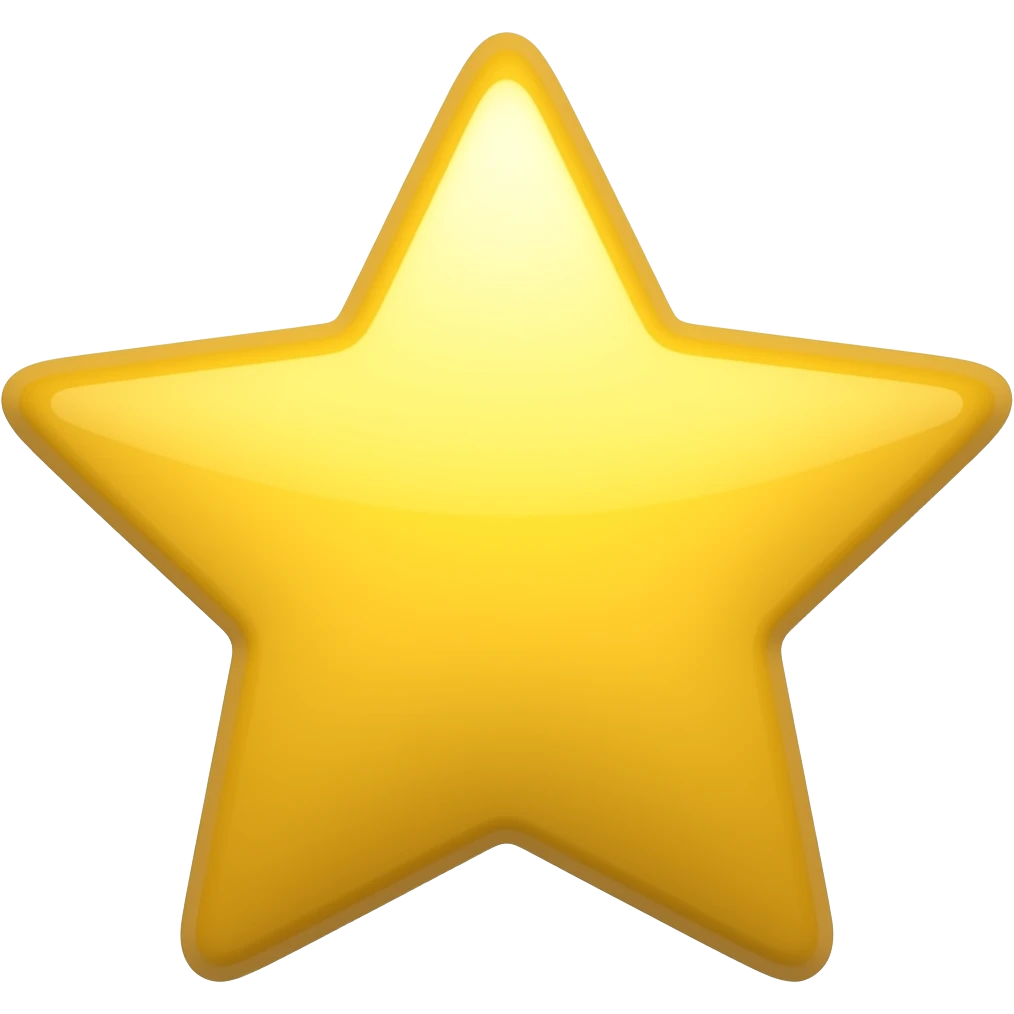 yellow star but only left half visible emoji