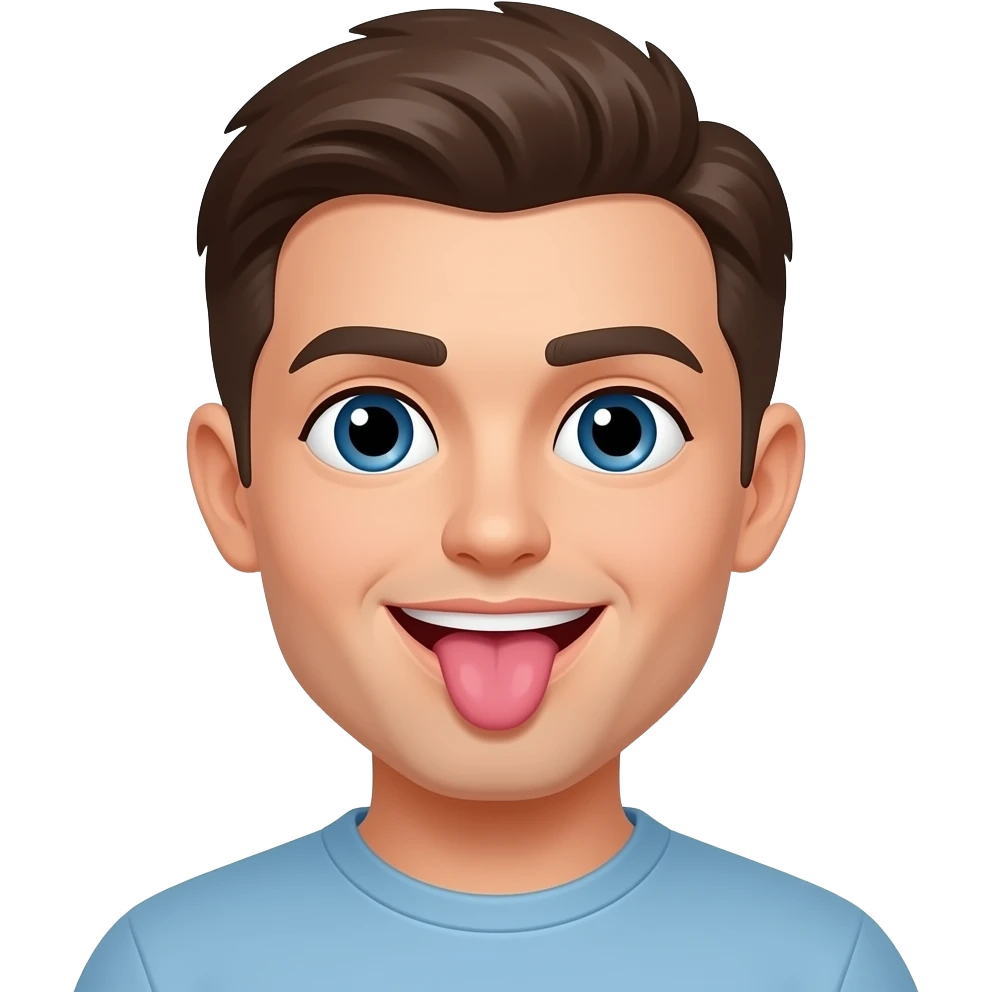 Tongue licking emoji