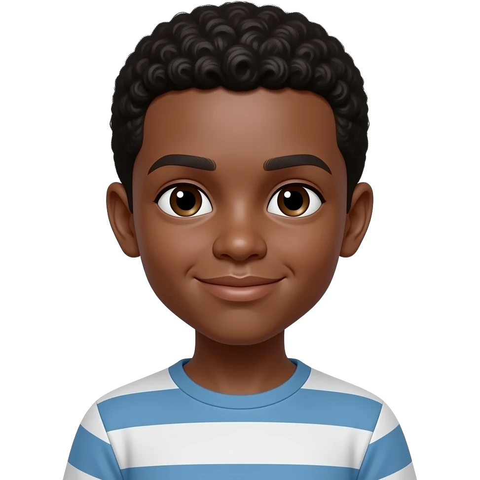 black teen kid emoji