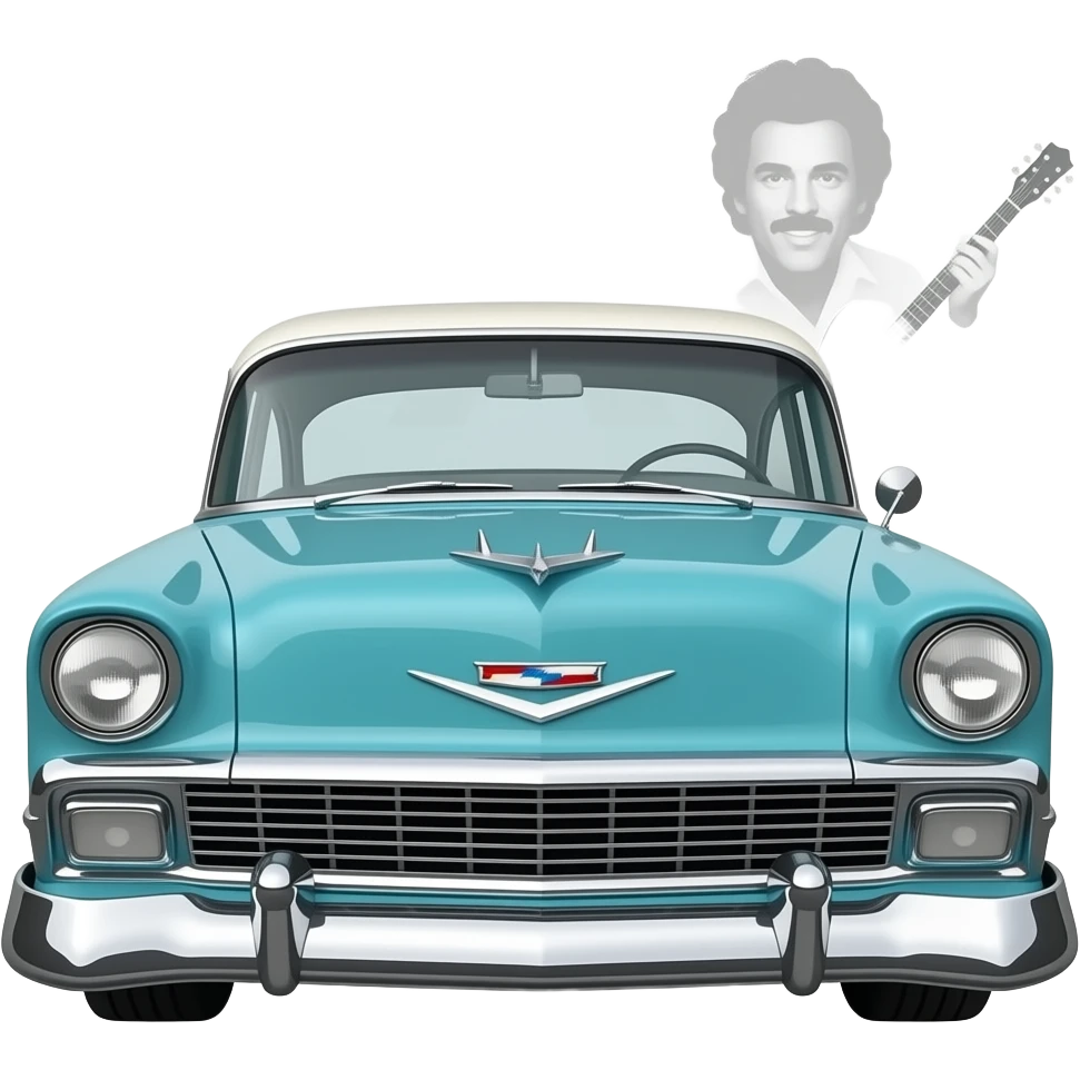 1956 Chevy Belair with Springsteen emoji