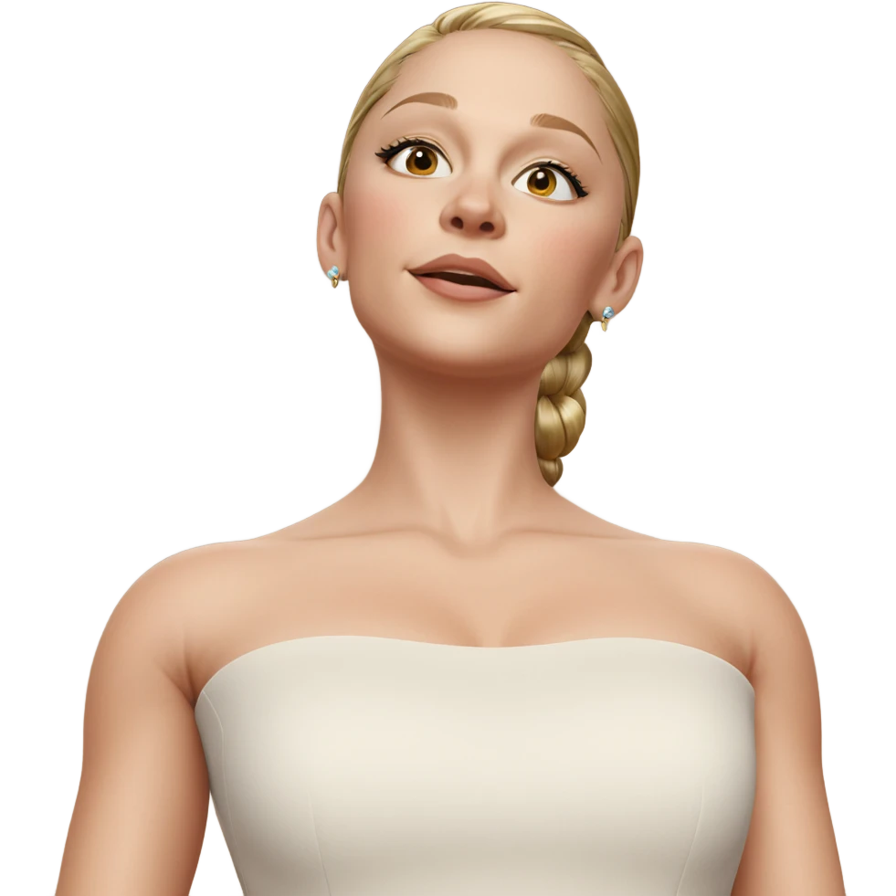 girl in dress with earrings emoji