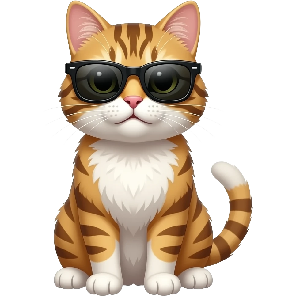Cat wearing sunglasses emoji