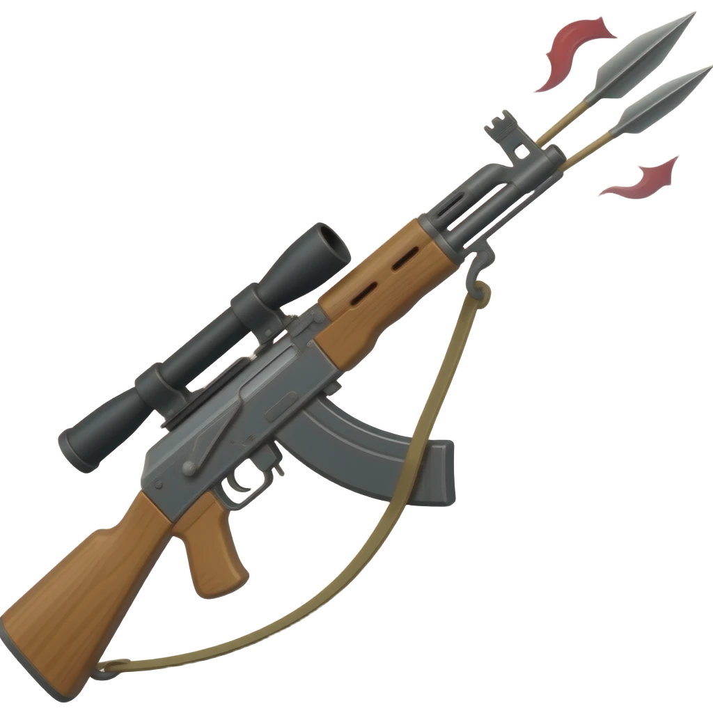 A rifle that shoots spears emoji