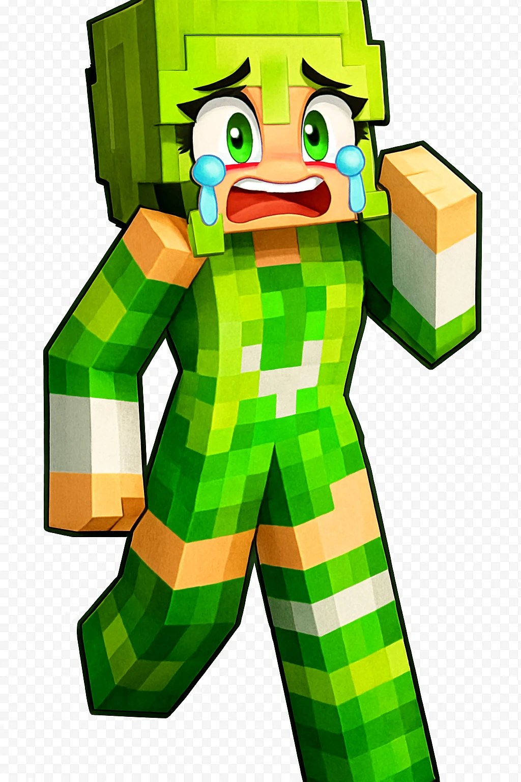 Extract every character from the picture. character including the clothes and accessories they are wearing, and place on a transparent background. Keep the original style and appearance exactly the same. and separately give me the each character picture. There is 3 character in this image. there is two dog

 emoji