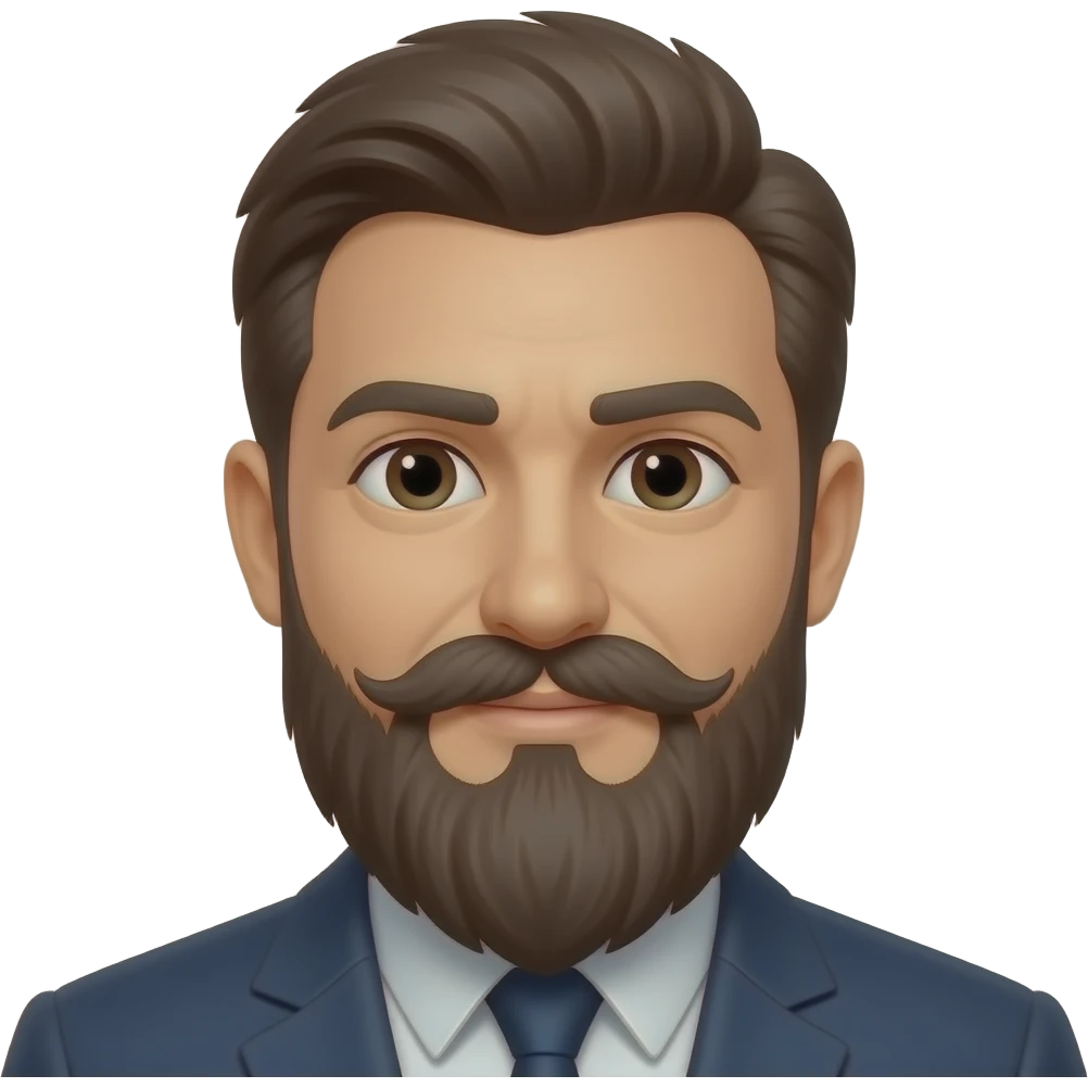 man with long mostache emoji