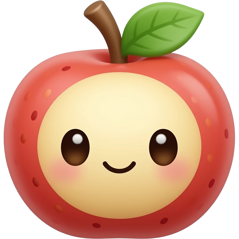 Kawaii coité fruit emoji