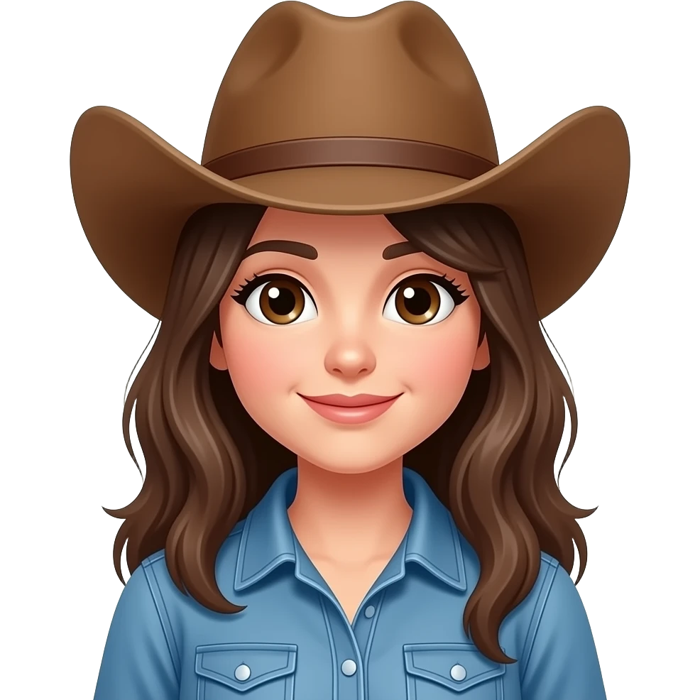 cowboy girl emoji