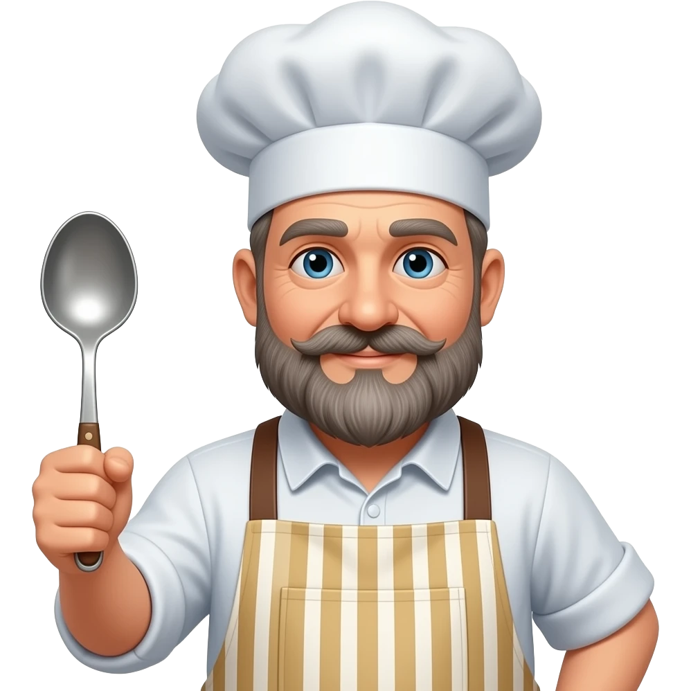 old man with beard  chef emoji