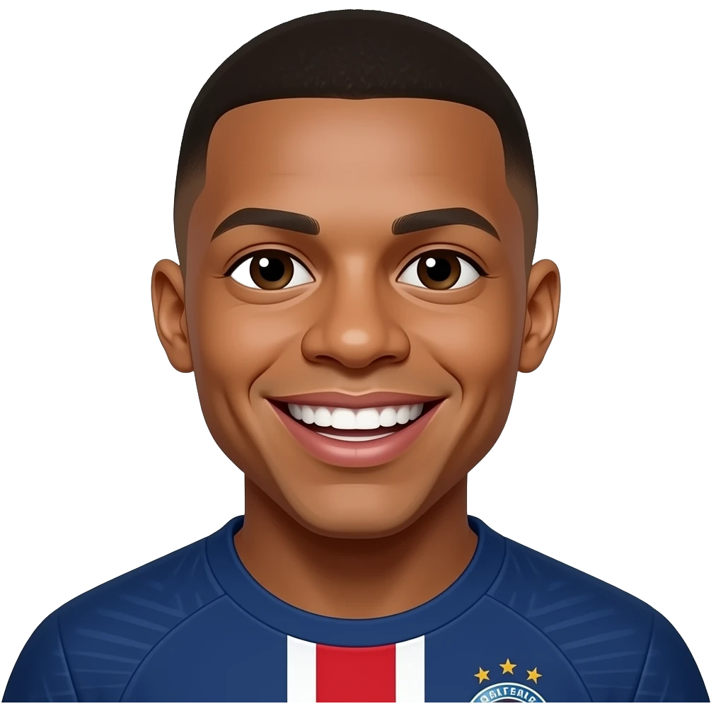 Mbappe laughing emoji