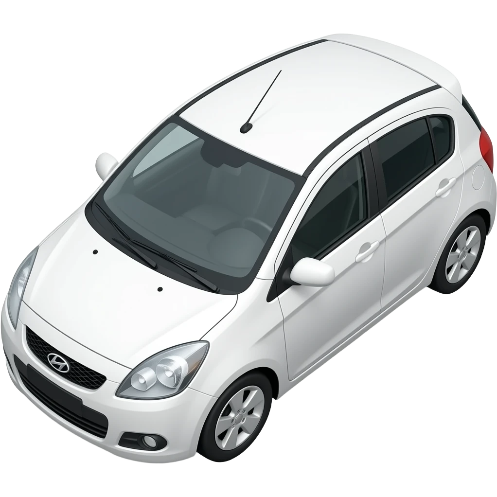 hyundai-getz white 45 degree angle emoji