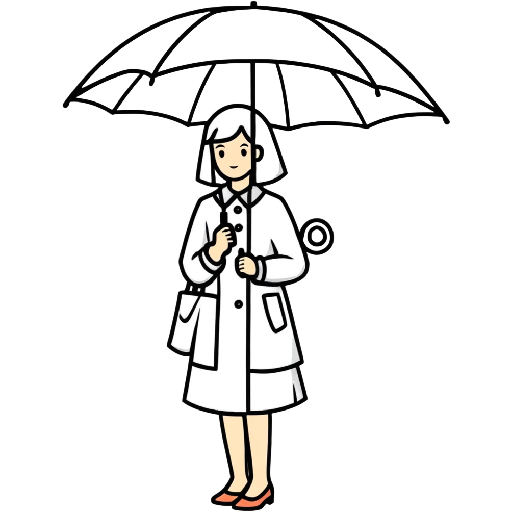 Lady with umbrella  emoji
