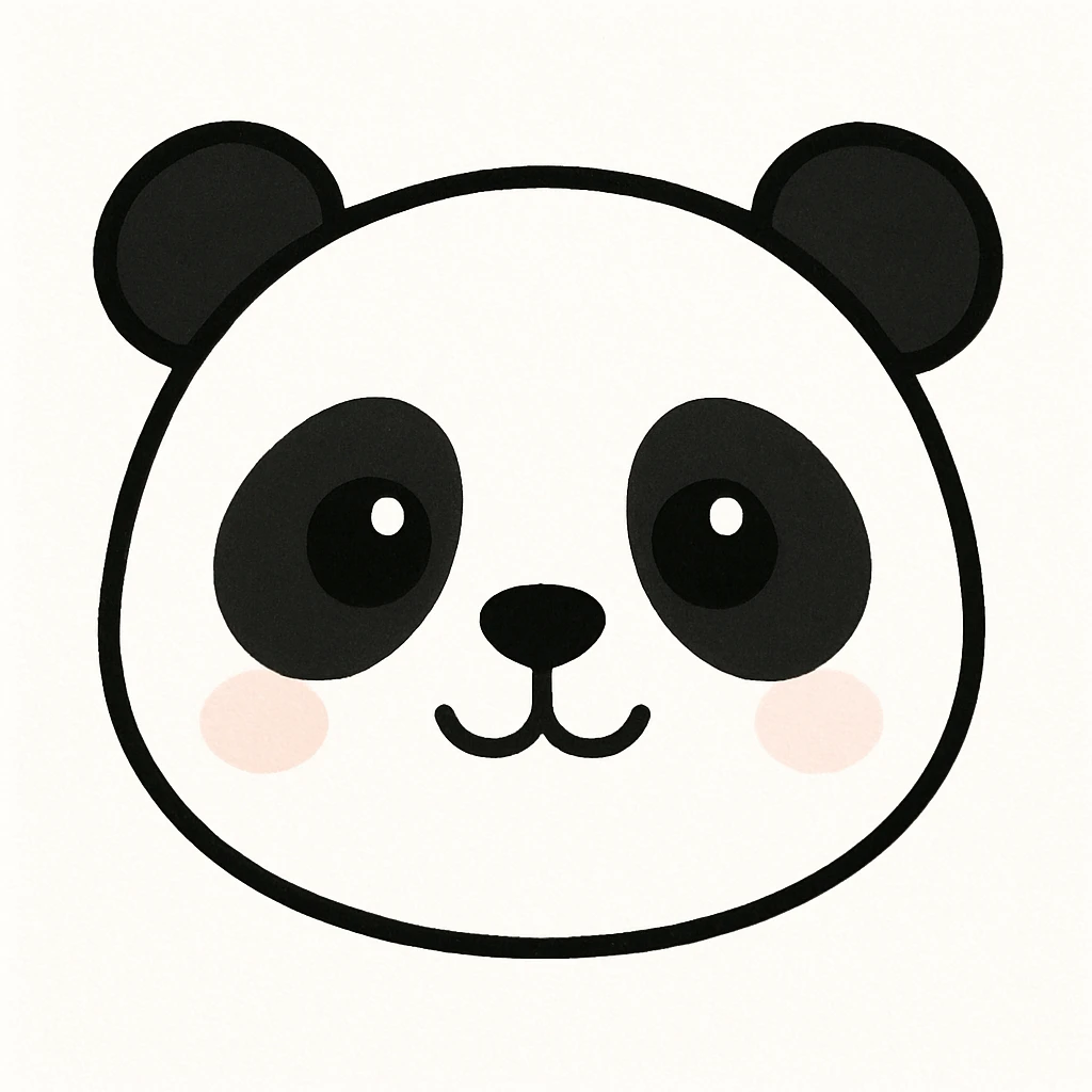 panda face emoji