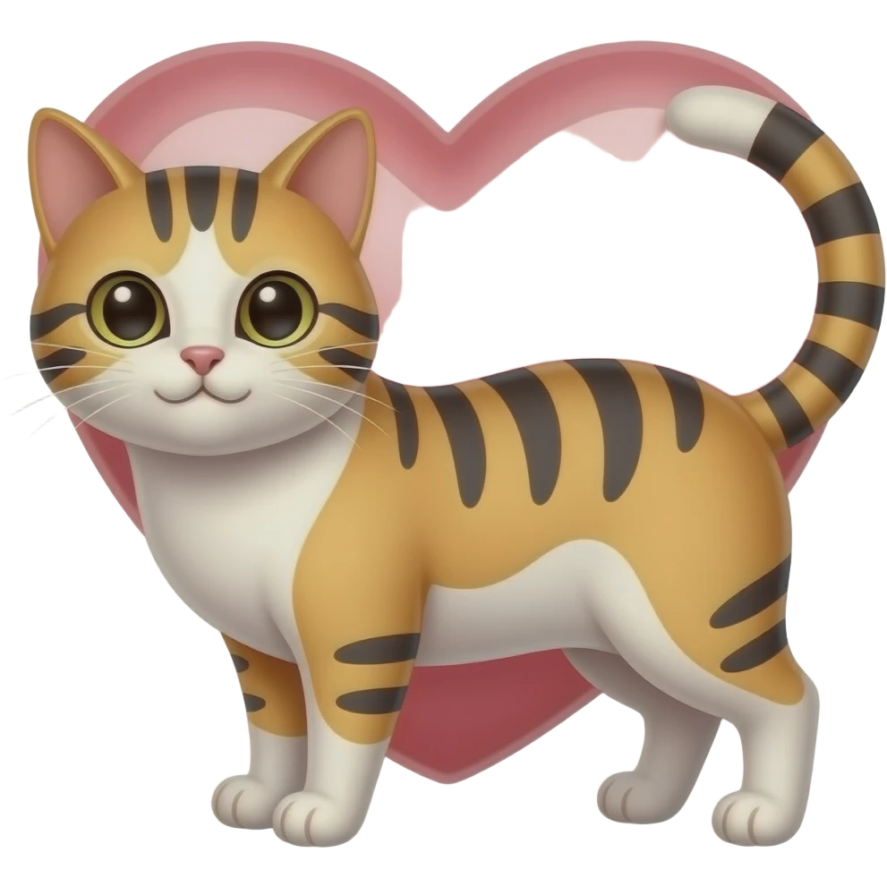 gato con corazon emoji