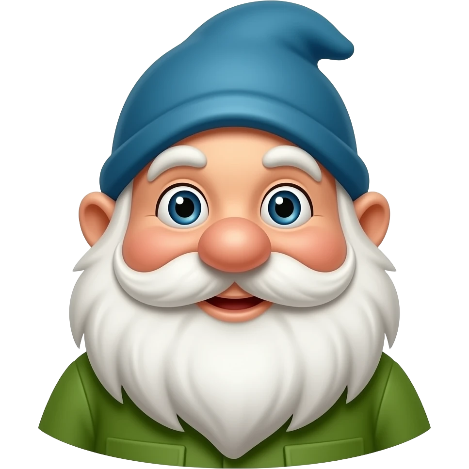 Voglio un gnomo da giardino tipo i sette nani emoji