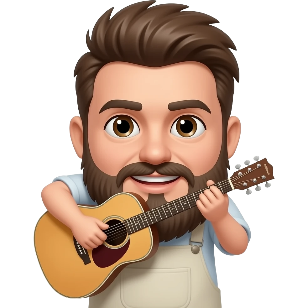 Max eats guitar emoji