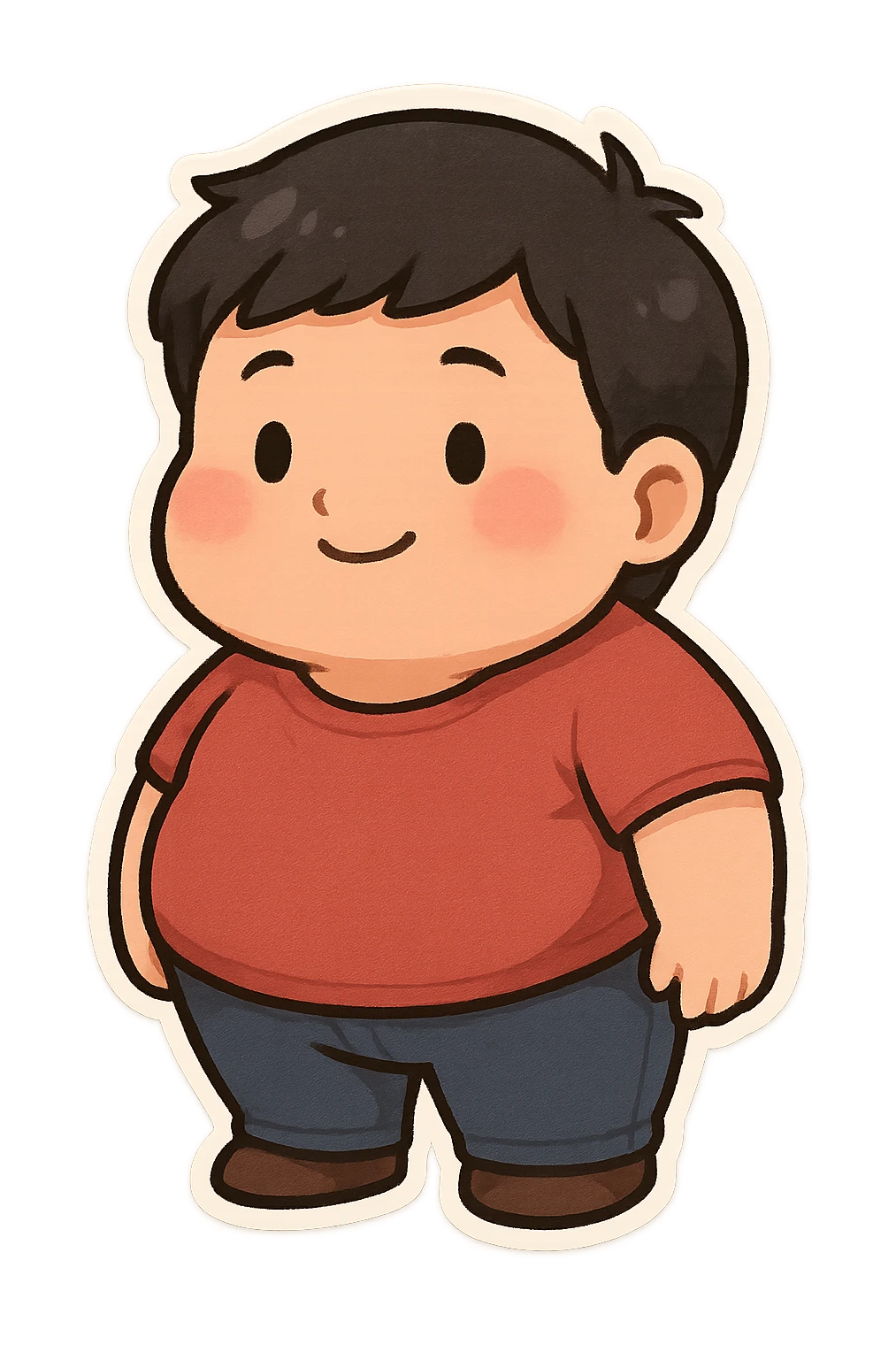 Person with big back emoji