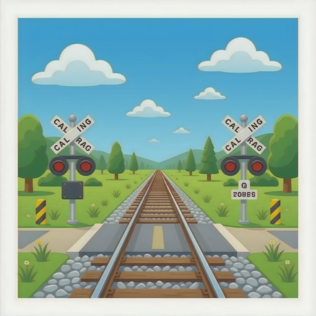 Railway Crossing emoji