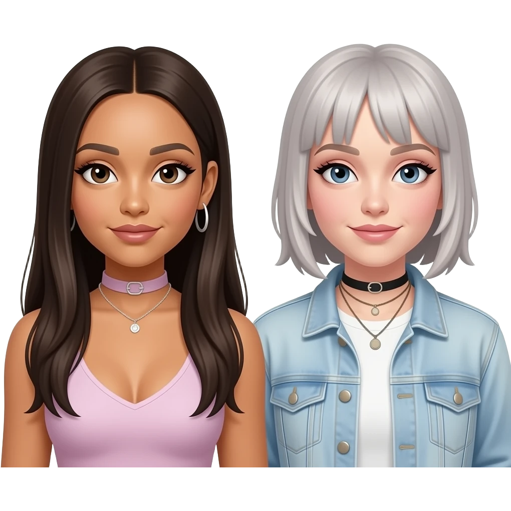 ariana grande  and billie eilish emoji