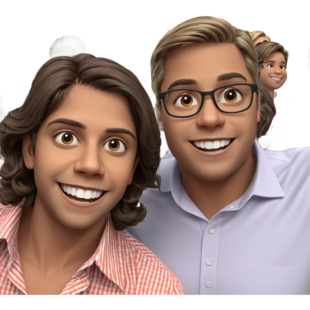 smiling boys in collared shirts emoji