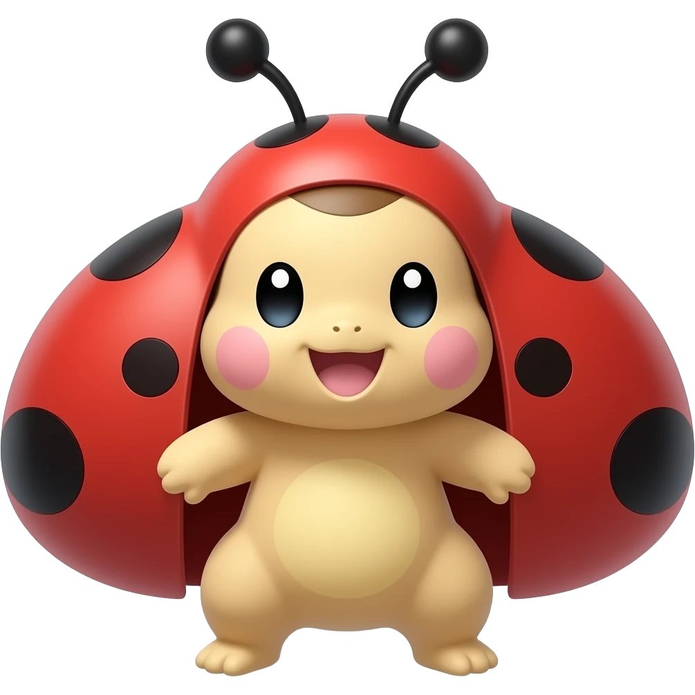 Ladybug cotton candy pokemon full body!! emoji