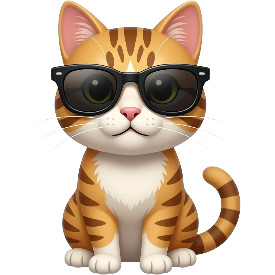 Cat wearing sunglasses emoji