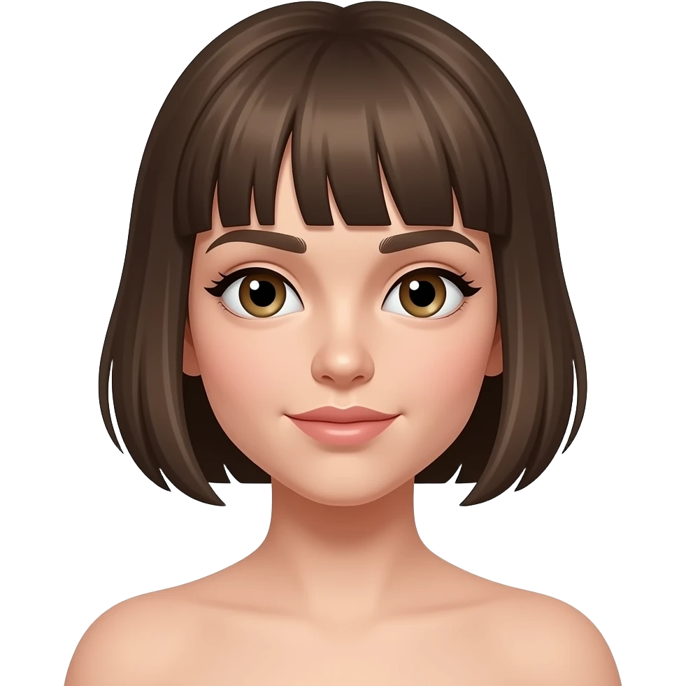 girl naked with fringe emoji
