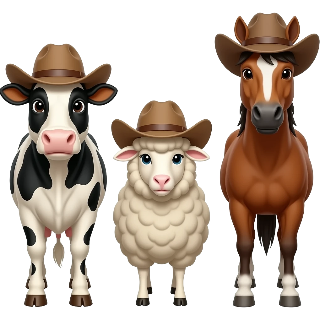 Animals in Cowboy Hats emoji