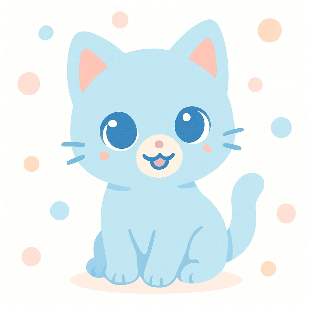 a cute blue eyed kitten emoji