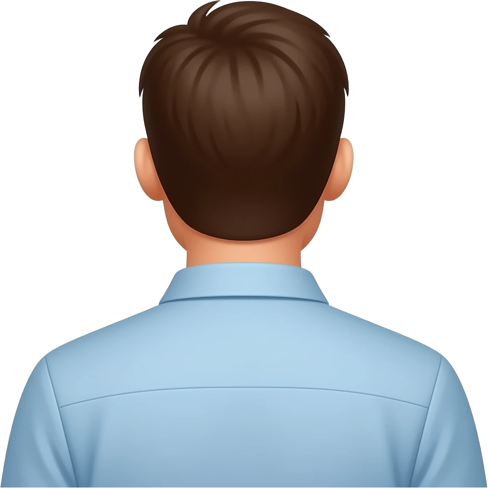 Arkası dönük adam emoji