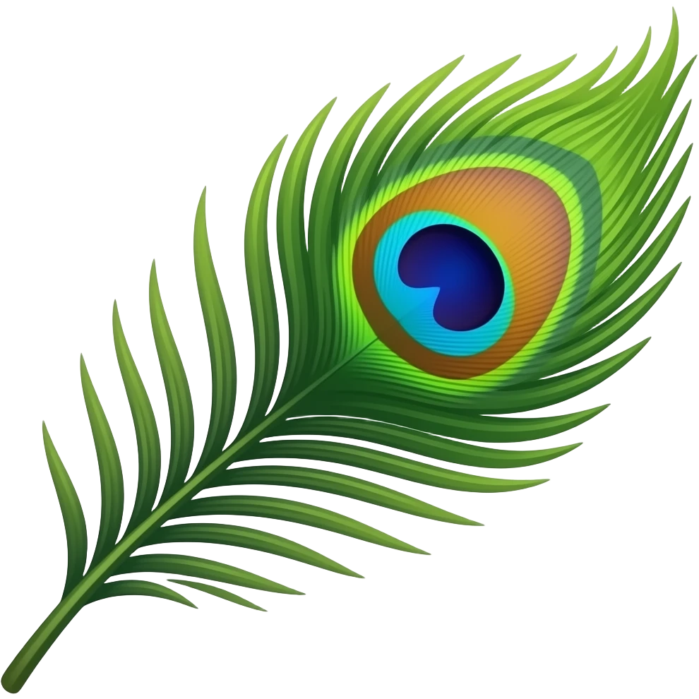 Peacock feather emoji emoji