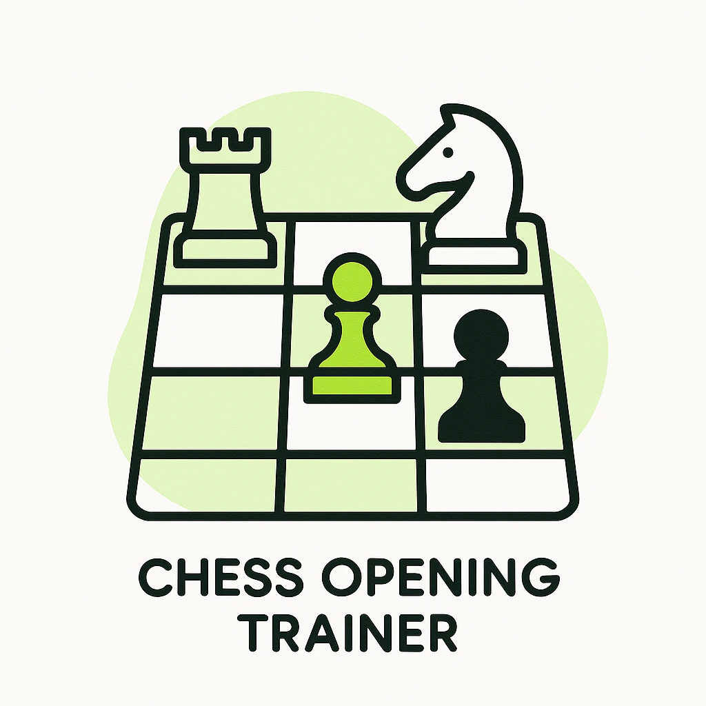 A representation of the concept: "Chess Opening Trainer. No text emoji