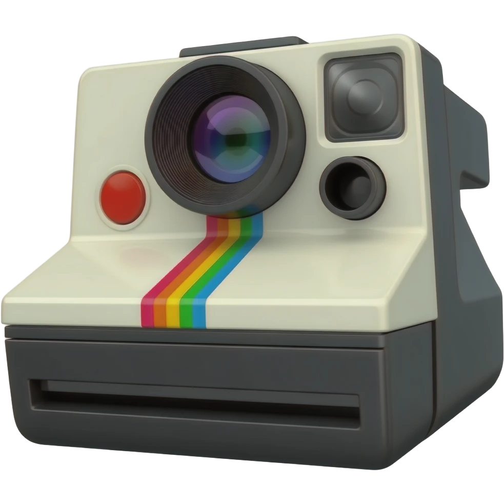 polaroid instagram camera angle emoji