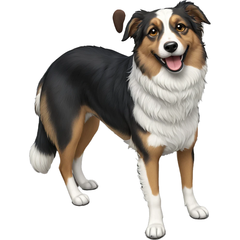 realistic dog indoors portrait emoji
