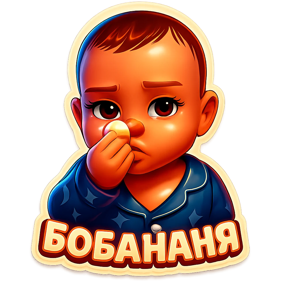 Transform the child from the reference image into a DreamWorks-style 3D sticker, strictly preserving the child's unique appearance, pose, and facial expression as in the original. The child should be holding a piece of banana in the same way, with the same emotion of sharing. Remove the background, keep all details, and render in a cartoonish 3D style, like a DreamWorks sticker. emoji